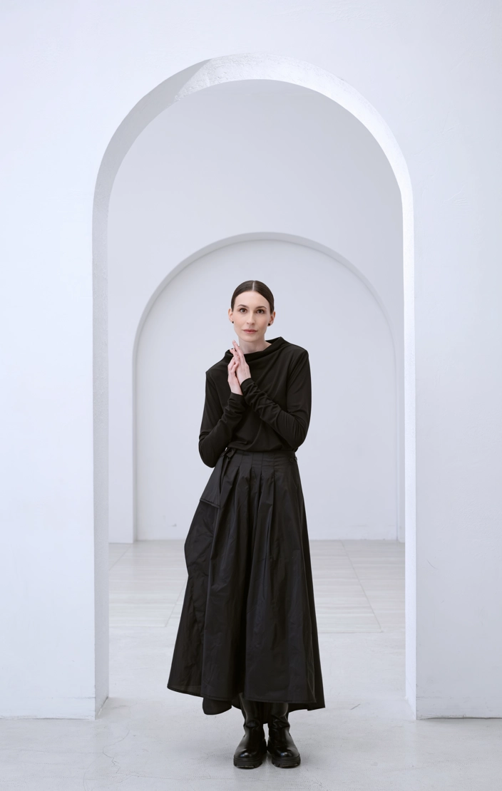 Юбка трансформер тафта черный