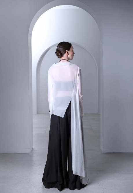 Лонгслив асимметричный - фото 3