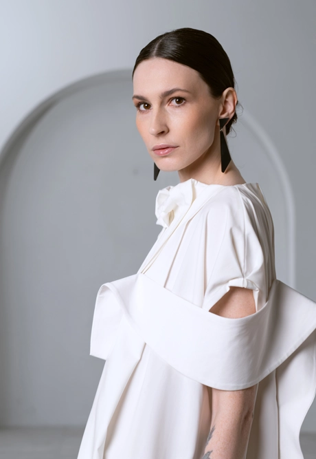 Платье с мини-крыльями - фото 3